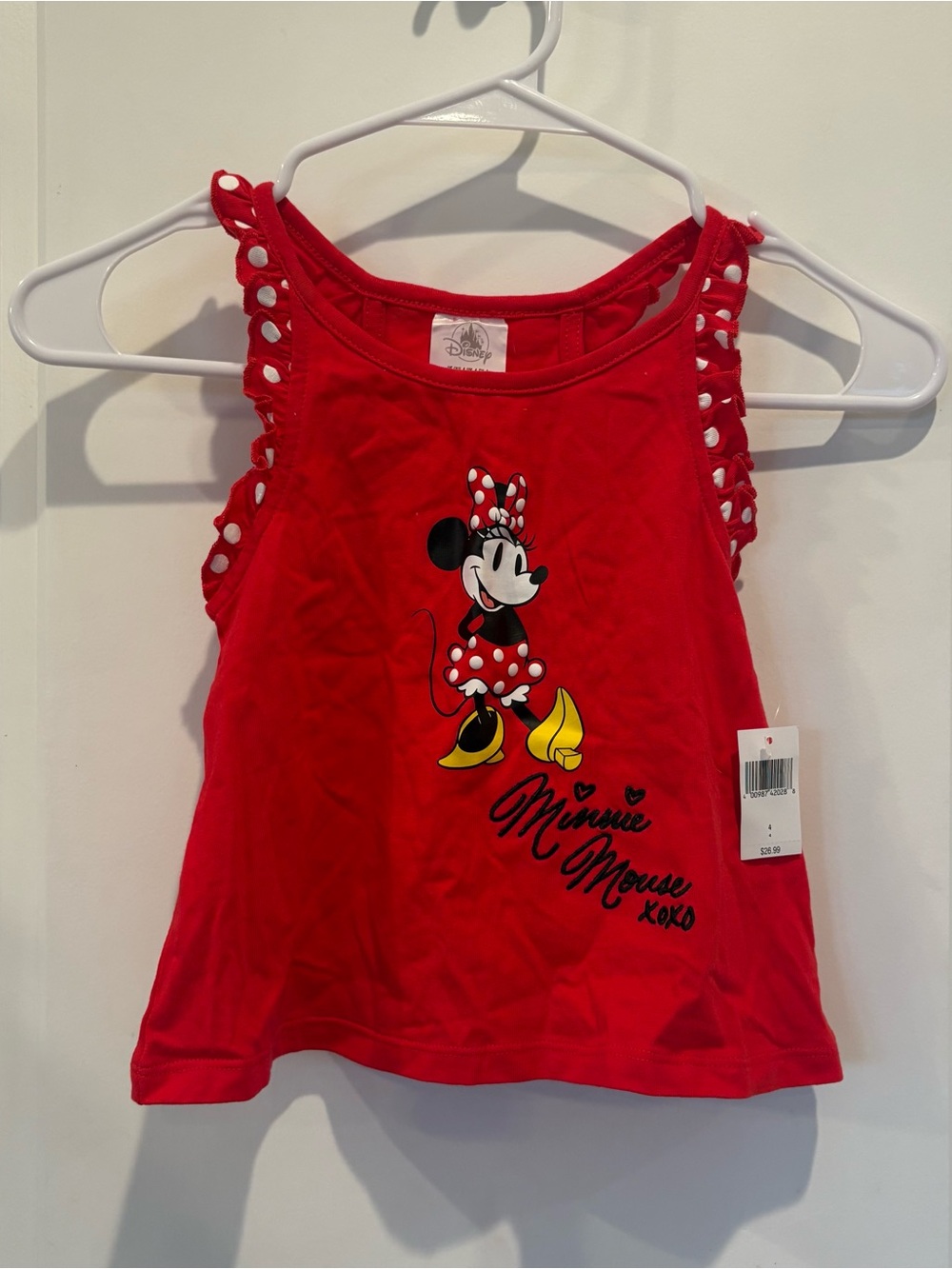 Disney Red Minnie Mouse Polka Dot Tank Top